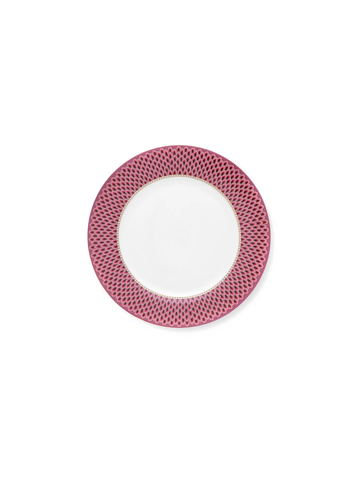 PIP STUDIO | Speiseteller 26,5cm FLOWER FESTIVAL Red Light Blue | beere